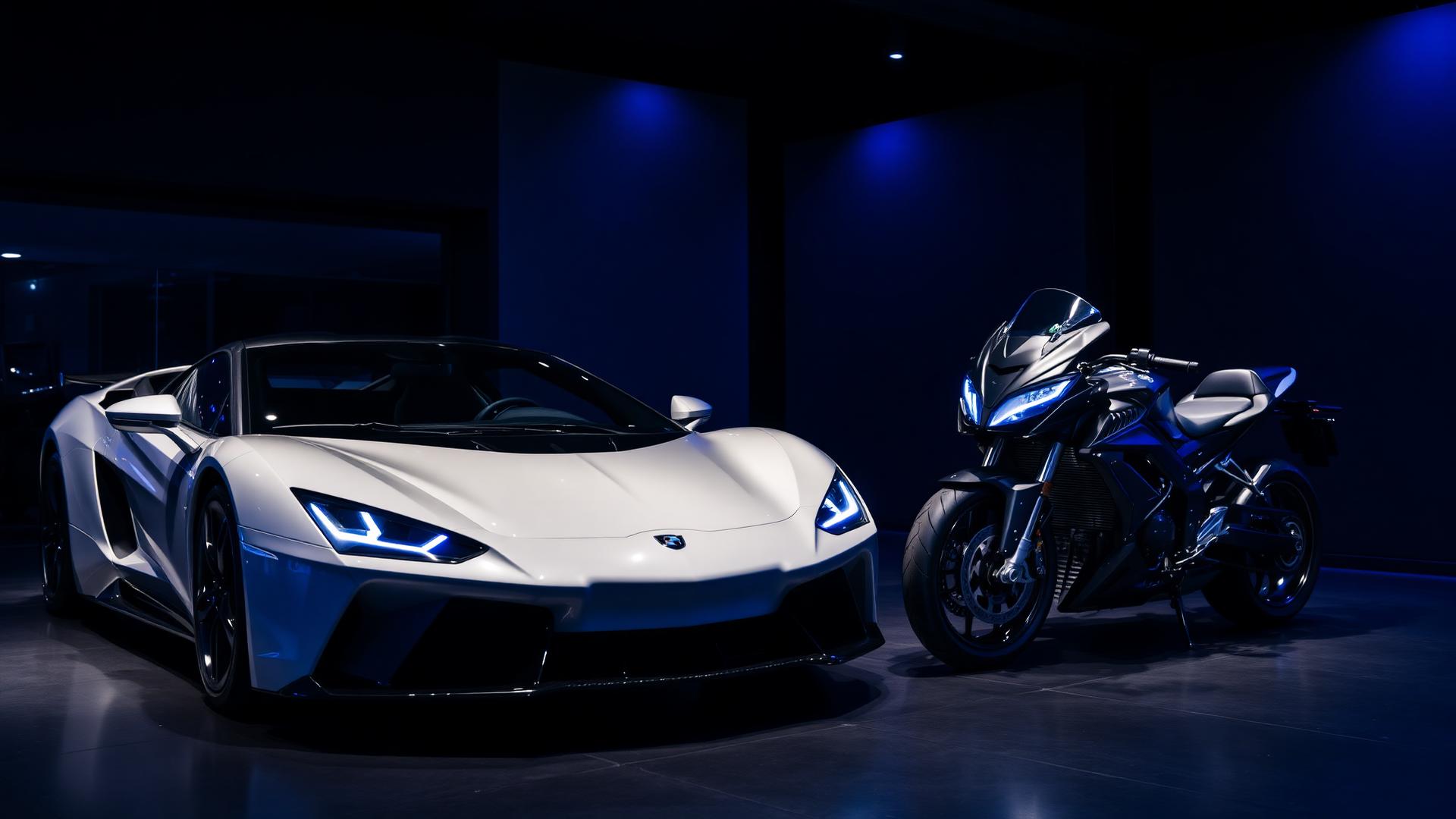Showroom Blue Motucar